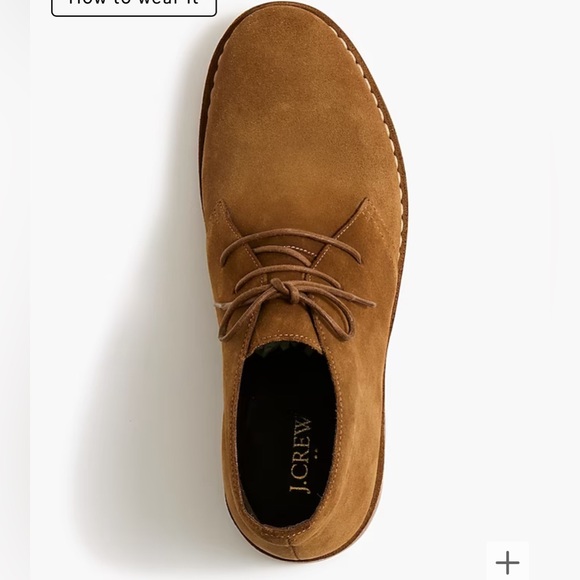 J.Crew Factory men’s rich brown Desert boots new in box - Picture 2 of 15